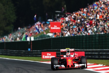 F1, Gp Belgio: ultime libere a Raikkonen, Vettel terzo