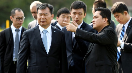 Inter, Zhang all'allenamento. Poi Pranzo con Thohir e Moratti
