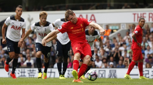 Risultati Premier League: 1-1 tra Tottenham e Liverpool. Alle 16 il derby Ranieri-Guidolin