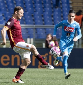 Spagna, Callejon non ha dubbi: «Totti l'italiano più grande»