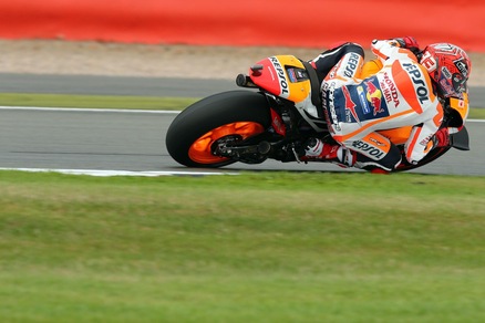 MotoGp Silverstone, Marquez il più veloce nelle quarte libere