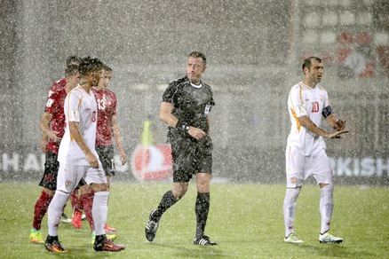 Qualificazioni Russia 2018, Albania-Macedonia interrotta per maltempo al 75'