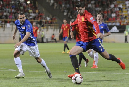 Spagna, Morata: «Chiellini espulso? Le mie caviglie apprezzeranno»