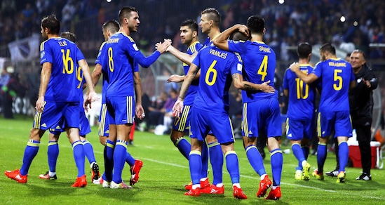 La Bosnia travolge 5-0 l'Estonia: a segno anche Dzeko