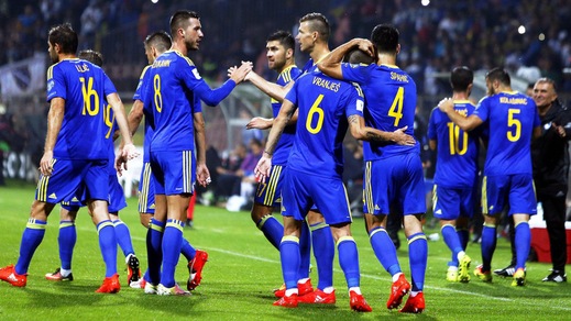 La Bosnia travolge 5-0 l'Estonia: a segno anche Dzeko