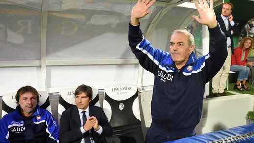 Cesena, striscione per Castori: lui si commuove