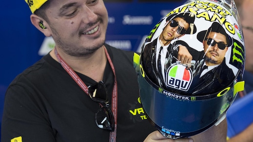 Sweet Home Misano, ecco il casco di Valentino Rossi