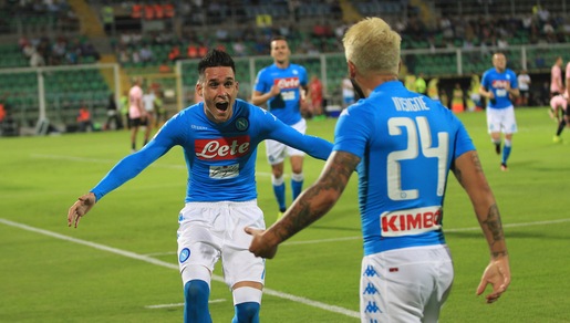 Serie A, Palermo-Napoli 0-3: super Callejon, Hamsik stacca Maradona