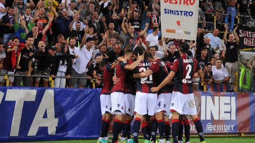 Diretta Bologna-Cagliari, formazioni ufficiali tempo reale ore 12.30