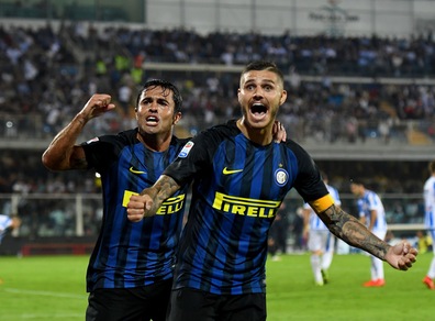 Serie A, Pescara-Inter 1-2. Bahebeck spaventa, risolve Icardi