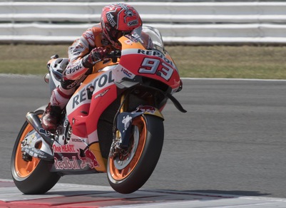 MotoGp, Aragon: Marquez davanti nelle prime libere, Rossi secondo