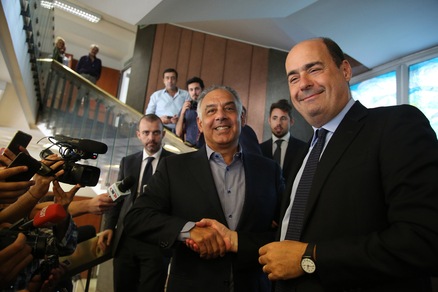 Serie A Roma, Pallotta incontra Zingaretti: sorrisi e stretta di mano in Regione