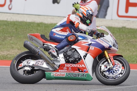 SBK Honda, Hayden: «Abbiamo migliorato la moto»