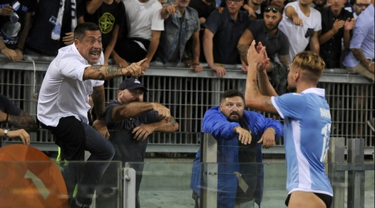 Lazio-Pescara: Immobile segna e... resta in mutande