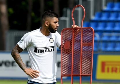 Inter, primo allenamento di Gabigol ad Appiano Gentile