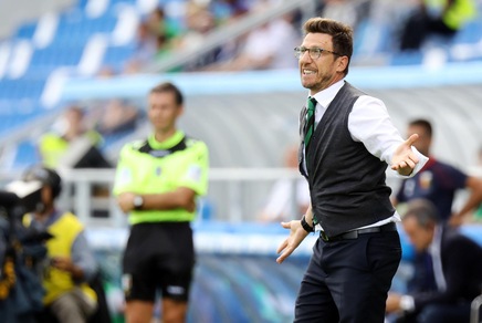Serie A Sassuolo, Di Francesco: «Gioca Matri. Noi viviamo di entusiasmo»