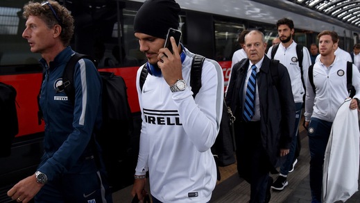 Inter in treno verso Empoli