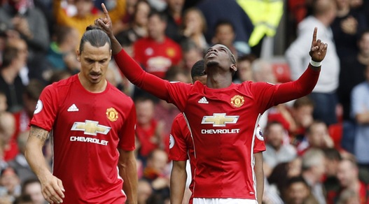 Poker United, Mou stende Ranieri. In gol anche Pogba