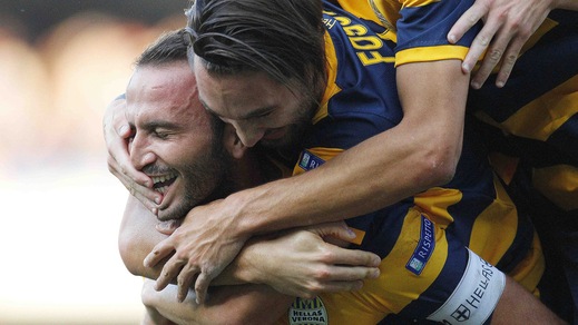 Serie B Verona, Pazzini di rigore: Frosinone superato 2-0