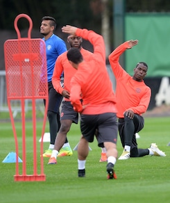 Manchester United, Pogba si scalda per l'Europa League