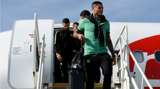 Inter, da Icardi a Candreva, i nerazzurri sbarcano a Praga
