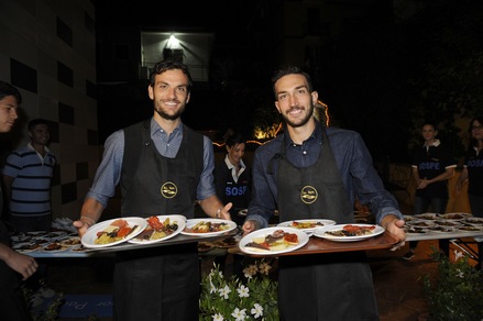 Lazio, biancocelesti vicini ad Amatrice: camerieri per un giorno!
