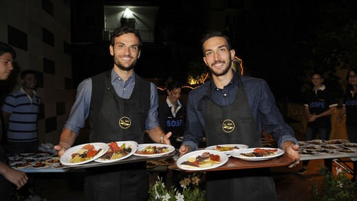 Lazio, biancocelesti vicini ad Amatrice: camerieri per un giorno!