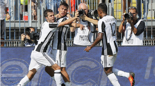 Empoli-Juventus 0-3: Dybala e Higuain travolgono i toscani