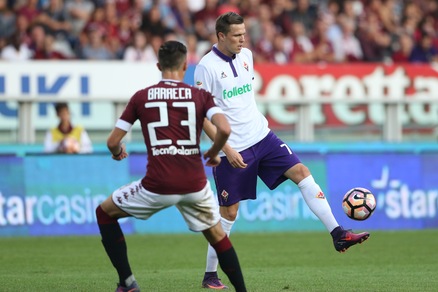Torino-Fiorentina 2-1: Iago Falque e Benassi a segno
