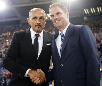 Spalletti in giacca e cravatta per la sfida con De Boer all'Olimpico