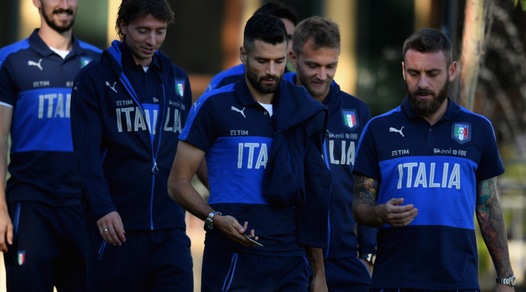 Italia, prove del 3-5-2 con De Rossi, Pellè e Eder