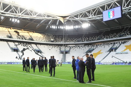 Italia, Ventura e la squadra allo Juventus Stadium