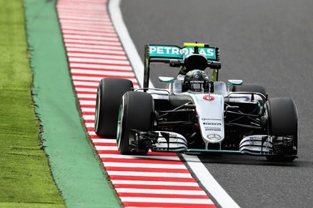 F1 Giappone: Rosberg domina le libere, Raikkonen terzo
