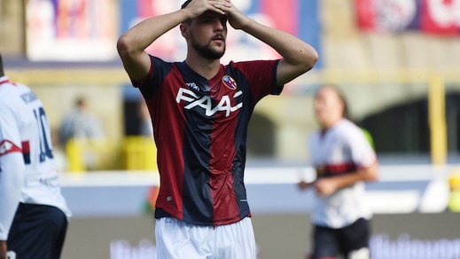 Serie A Bologna, Destro lesione: out con la Lazio