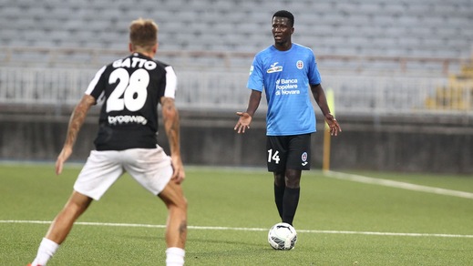 Serie B Novara, Beye out: lesione al ginocchio