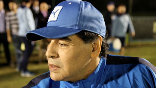 Lazio, Maradona canta l'inno biancoceleste