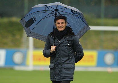 Inter: l'allenamento sotto la pioggia non spaventa De Boer