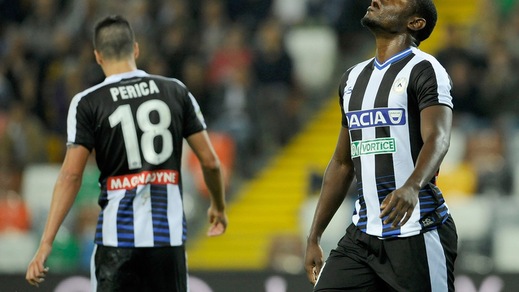 Serie A Udinese, Badu stop: gastroenterite