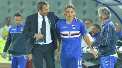 Serie A Sampdoria, contusione alla schiena per Praet