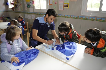 La Lazio regala una giornata di gioia ai bambini e al popolo di Amatrice