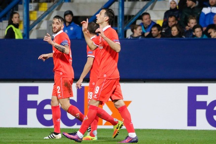 Europa League: Slovan Liberec-Fiorentina 1-3, le immagini della doppietta di Kalinic