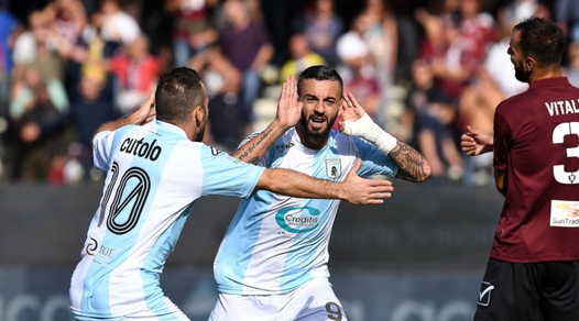 Serie B: Salernitana-Virtus Entella 1-1, le emozioni del match