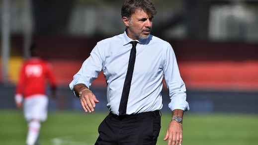 Serie B Benevento, Baroni: «Testa al lavoro. Questa strada giusta»