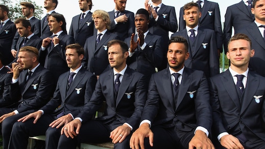 La Lazio si mette in posa per la foto ufficiale