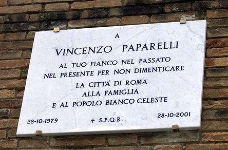 La Lazio ricorda Paparelli: «#nontidimentichiamo»