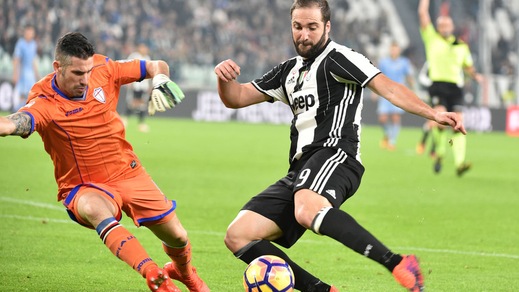 Serie A: Juve-Napoli, doppietta Higuain a 5,75