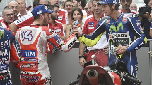 MotoGp Malesia: vince Dovizioso, Rossi secondo