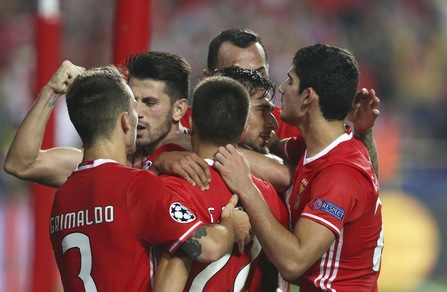 Benfica-Dinamo Kiev 1-0: decide Salvio su rigore