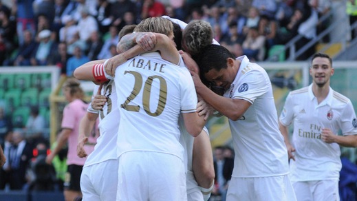 Serie A, Palermo-Milan 1-2: Montella è secondo