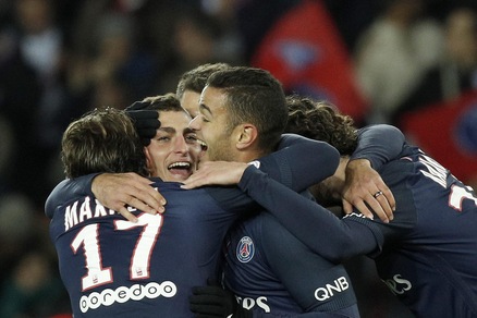 Ligue 1: Psg-Rennes 4-0, Verratti e Cavani per la festa parigina